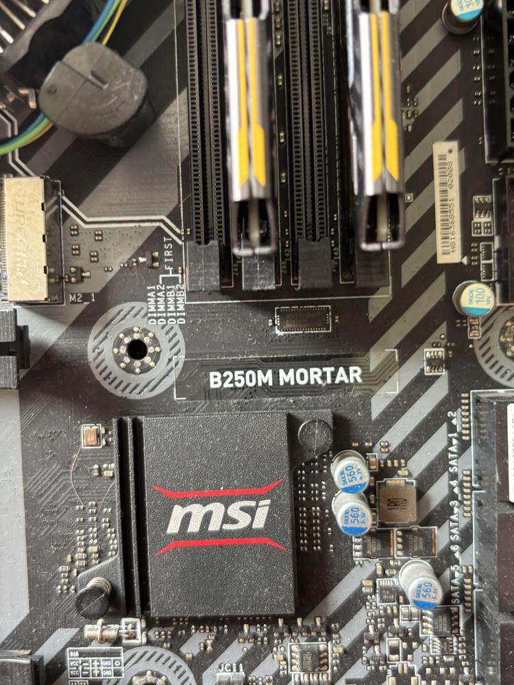 MSI B250M Mortar + i5-7500 + 16GB Ballistix DDR4 – Sprawny zestaw