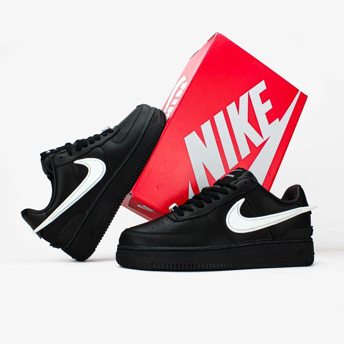 Мужские кроссовки Nike Air Force 1 Low x AMBUSH "Black" 41-45
