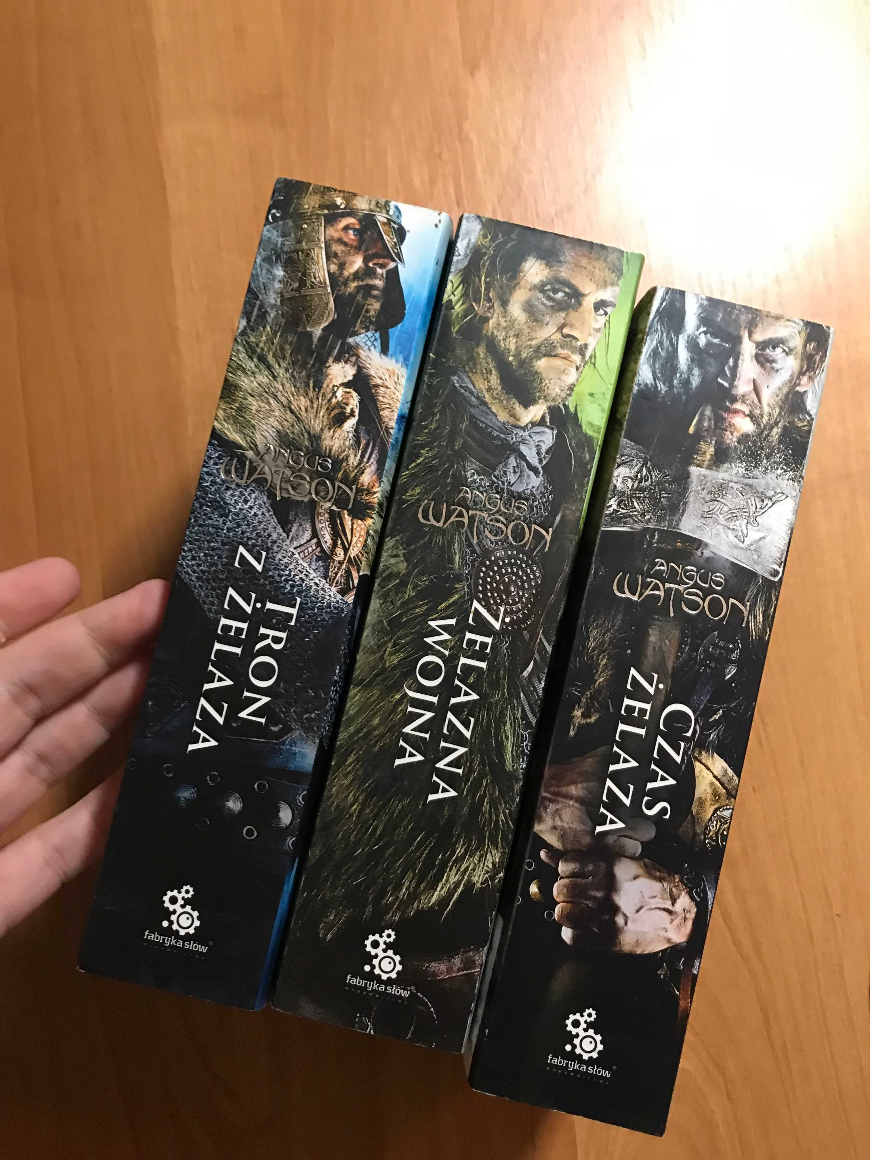 Angus Watson x3  Czas Żelaza Żelazna wojna Tron z żelaza /Wikingowie/