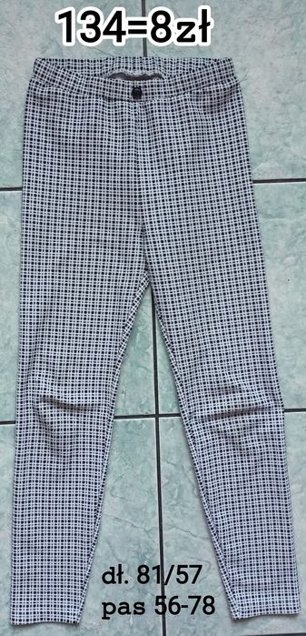 Spodnie dziewczęce krateczka.
