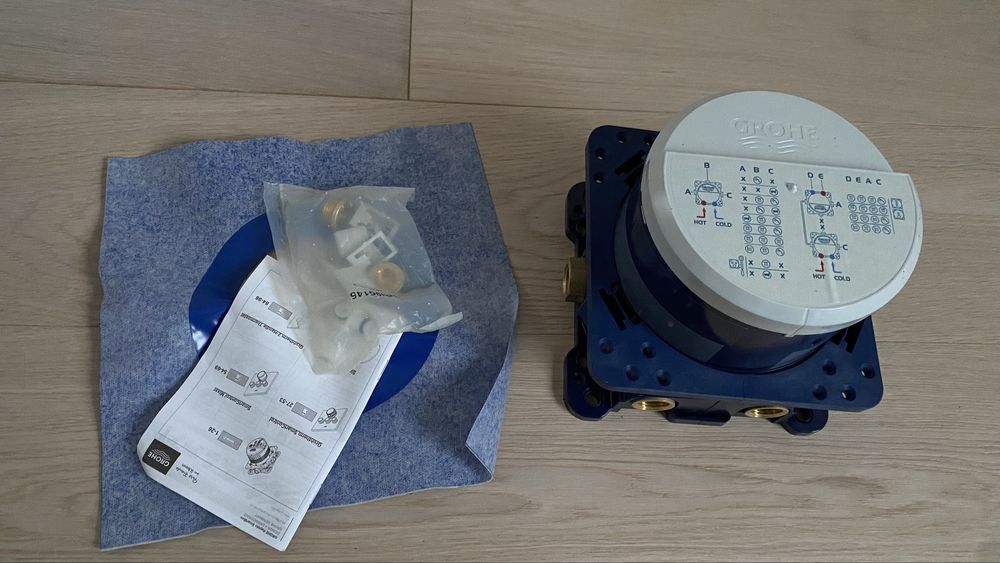 Bateria natryskowa podtynkowa Grohe Rapido Smartbox srebrny