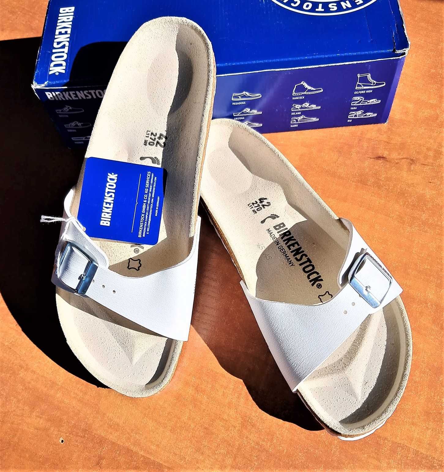 Nowe klapki Birkenstock Madrid narrow fit r. 42 unisex