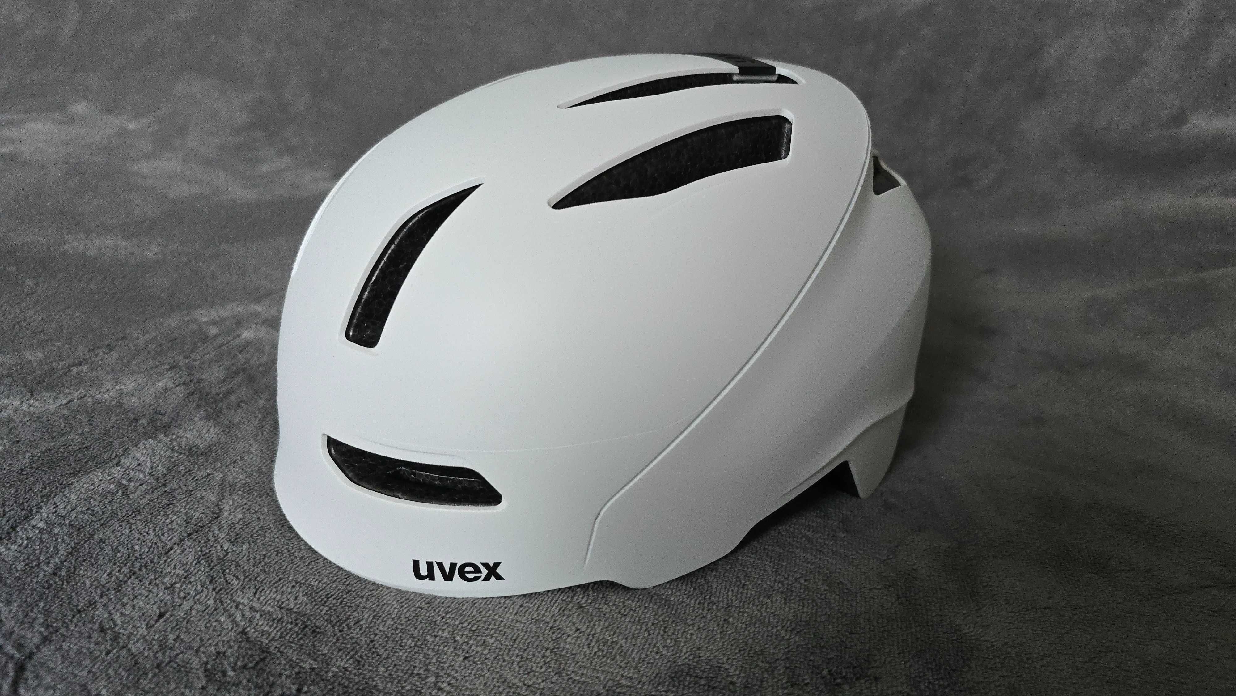 Kask rowerowy MTB miejski Uvex Urban Planet 54-58cm white matt