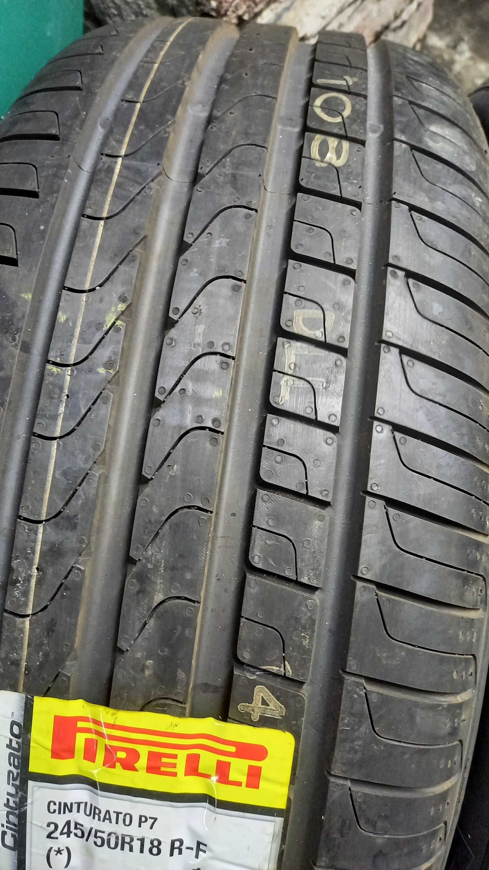4szt. NOWE letnie: 245/50 R18 Pirelli P7 Cinturato * RFT 100Y.