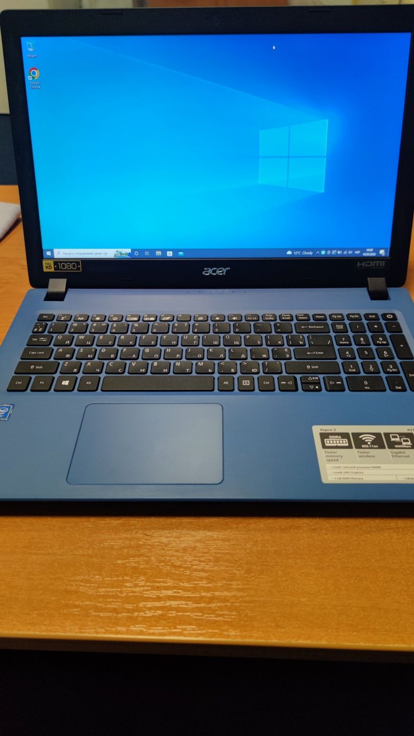 Ноутбук Acer Aspire 3 новий 15.6/8/SSD 128 gb