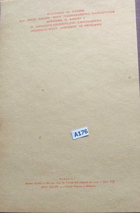 Klaser jubileuszowy tom XI 1974/1975 A176