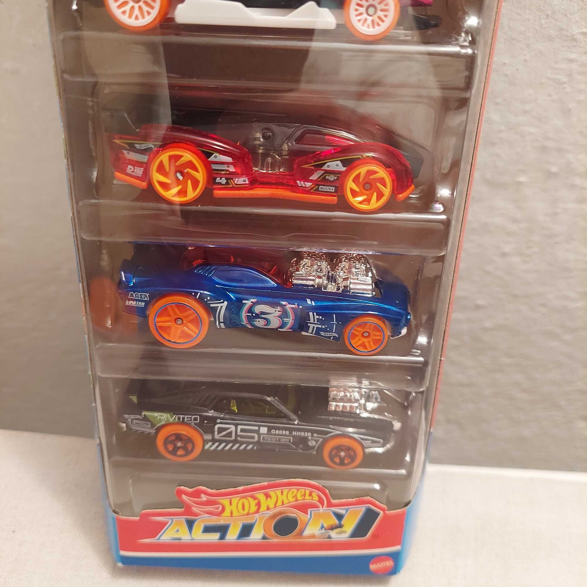 Hot wheels Action 5-pak nowe autka resoraki