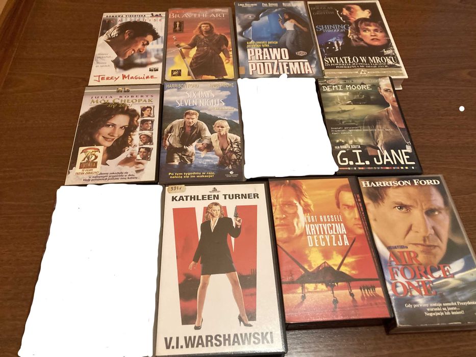 zestaw kaset VHS