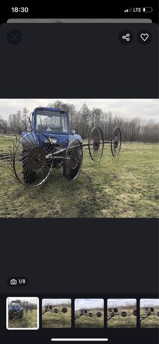 Граблі сонечко ворошилка