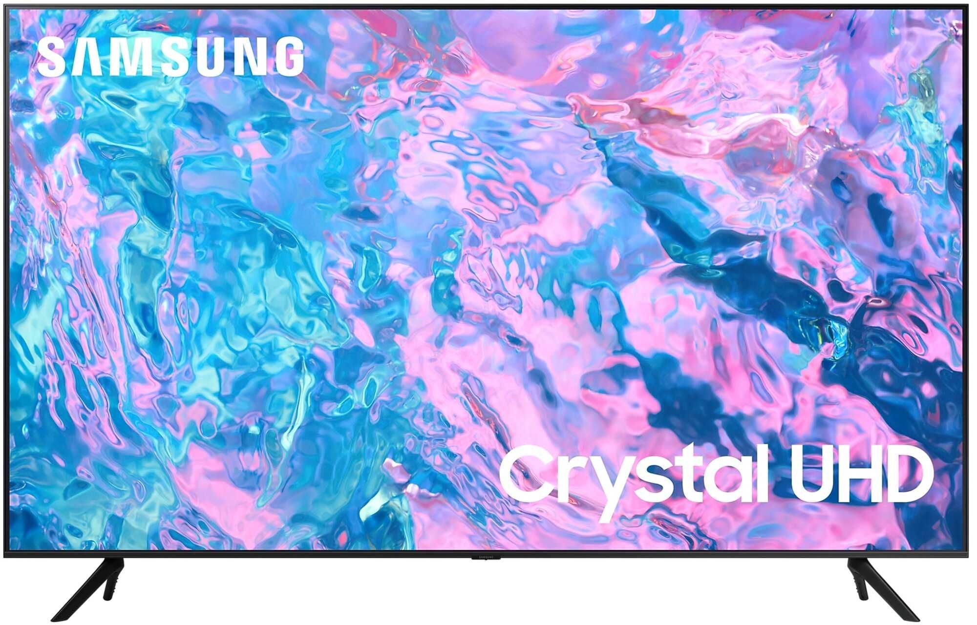 HIT Bezramkowy LED Samsung 55 4K Cristal Smart TV Netflix Disney NOWY