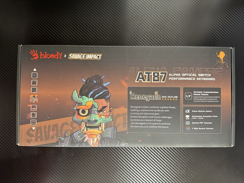 Клавіатура дротова A4Tech Bloody AT87 USB Renegade