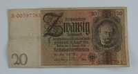 banknot 20 marek , państwo Niemcy , 1929
