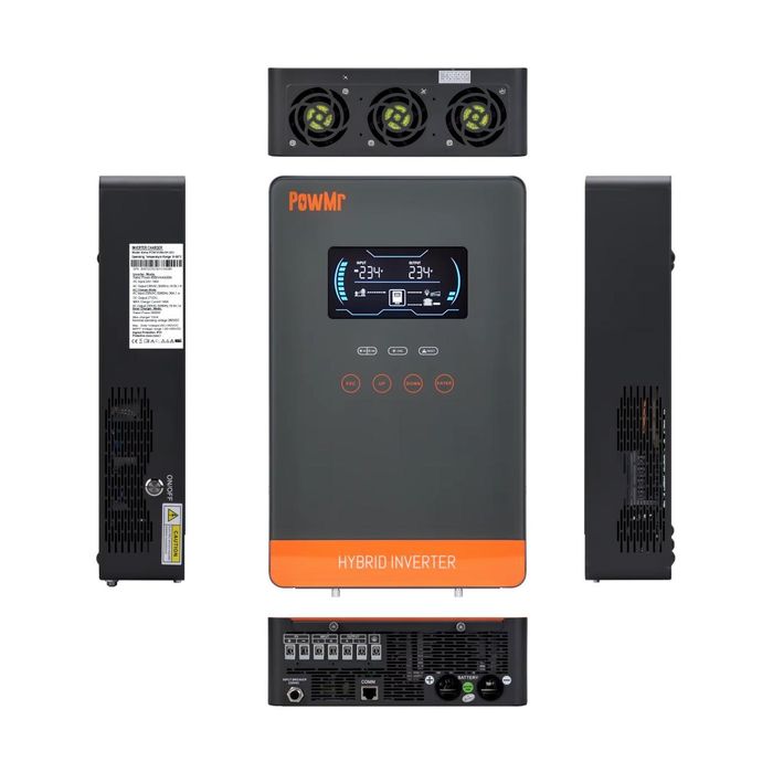 Зарядна станція, резервне живлення, інвертор 4.5кВт+батарея 6.8кВт