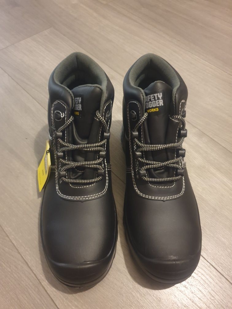 Buty robocze trzewiki wysokie r. 43 czarne Safety Jogger męskie