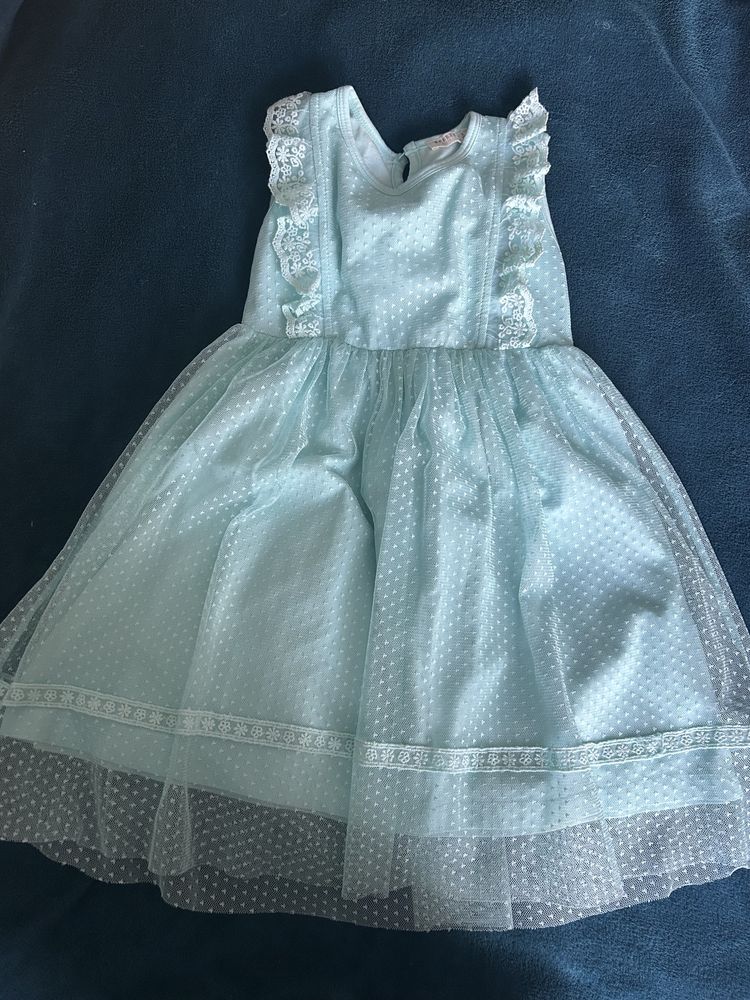 Sukienka 128 niebieska