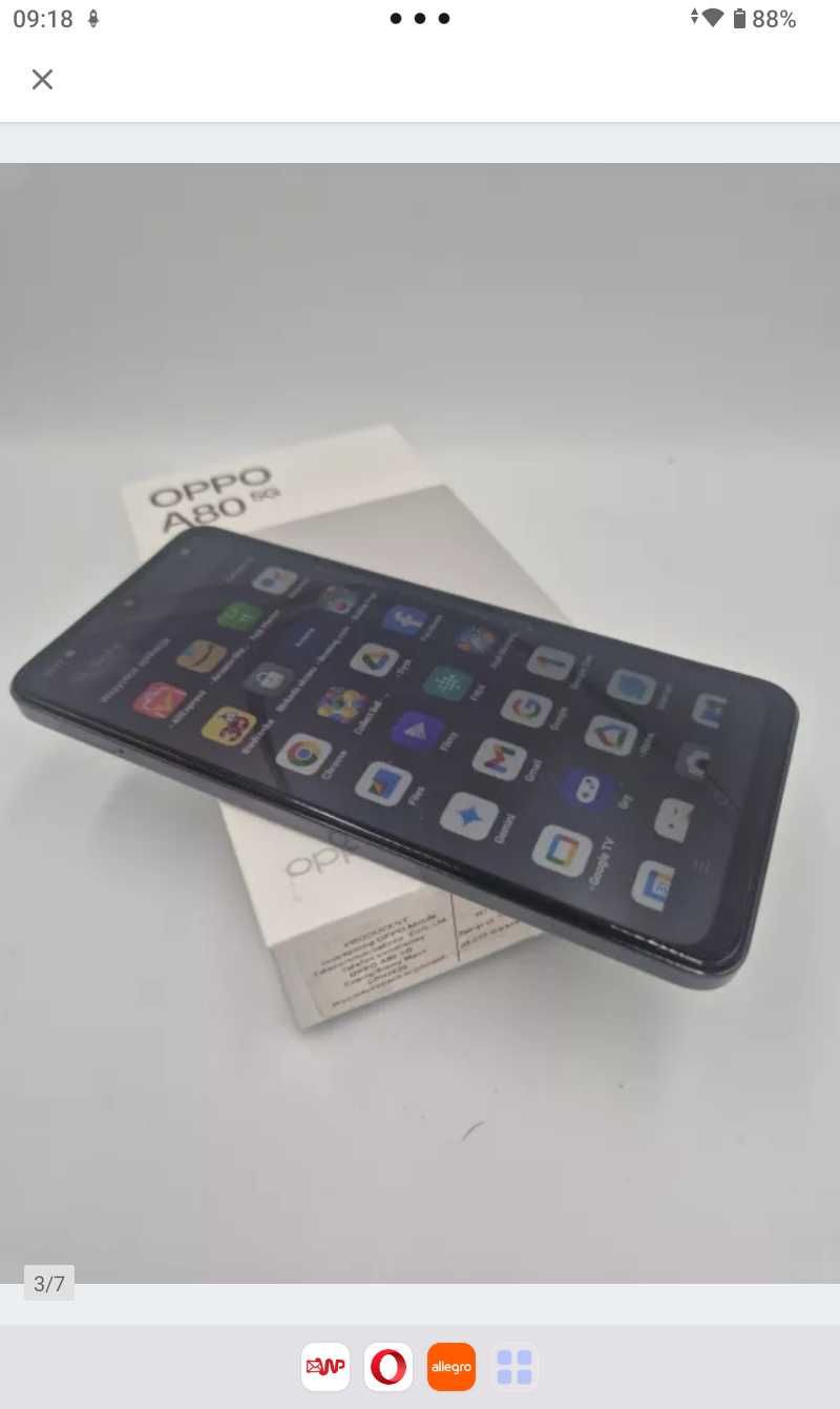 ELEGANCKI OPPO A80 5g. Gwarancja producenta. Pamięć 8/256gb