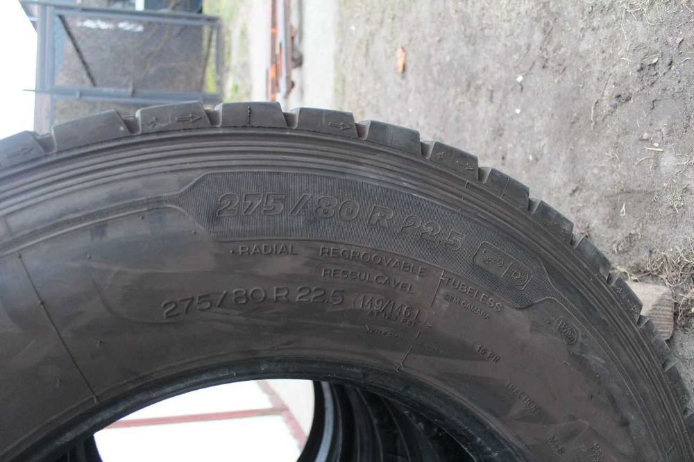 4x Michelin X Multi 275/80R22,5 - 275 80 R22,5 15 mm 2019 r.