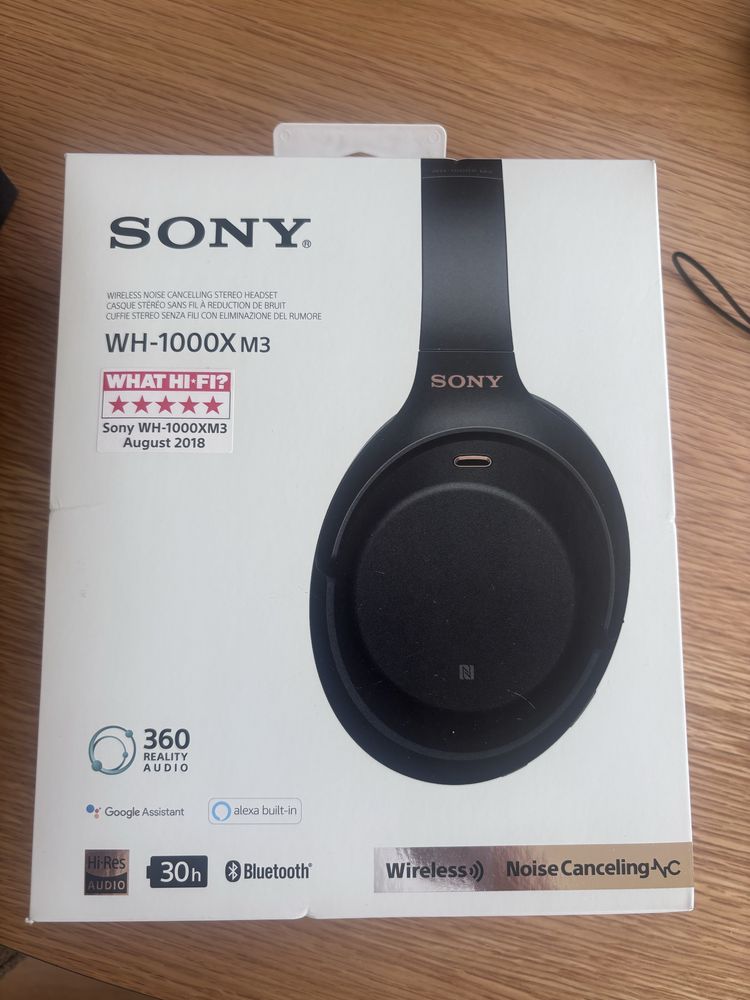 Auscultadores Noise Cancelling Bluetooth Sony WH-1000XM3
