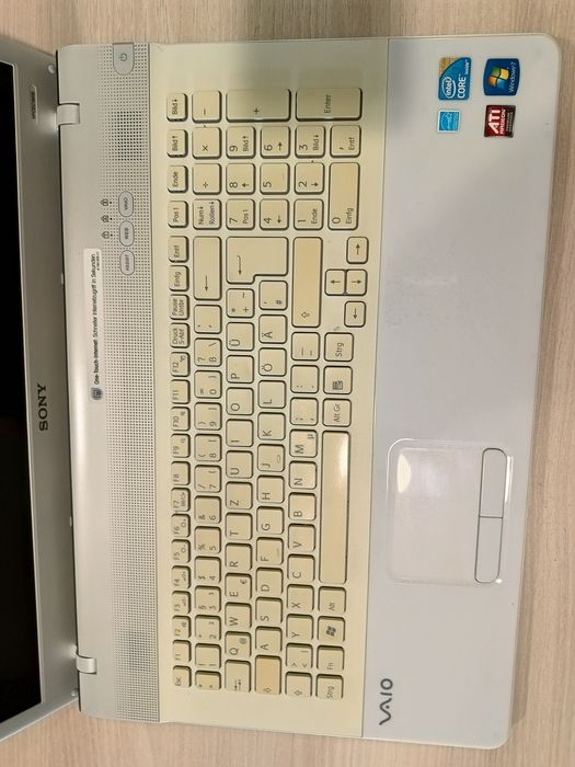 Sony Vaio PCG-91112M uszkodzony