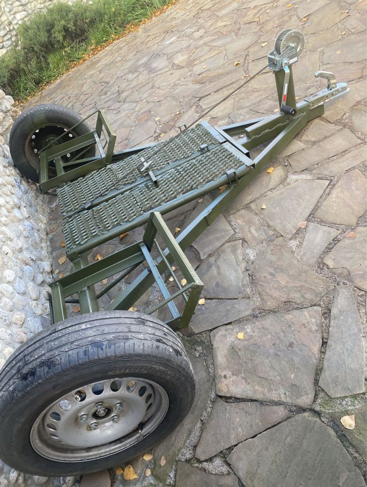 Підкатний лафет з лебідкою