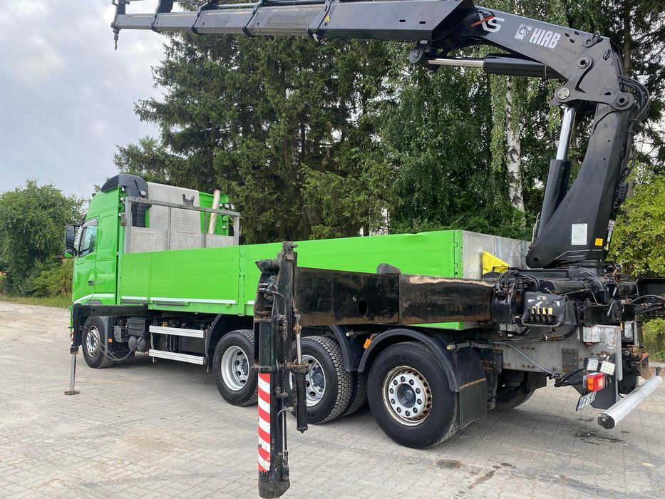 VOLVO FH 13 500, hds hiab 422 E6 XS 12 t, tridem