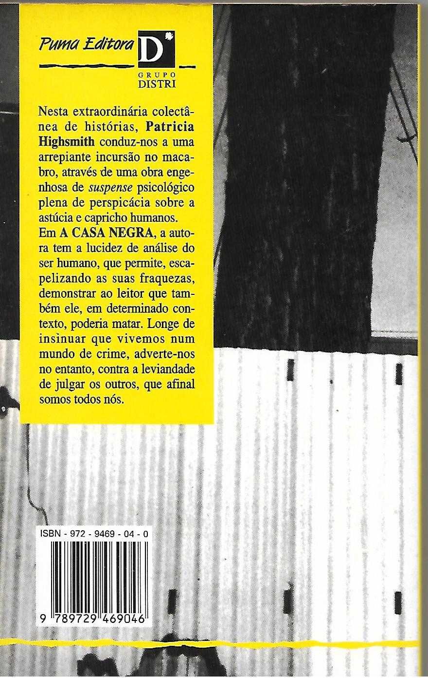 "A Casa Negra" de Patricia Highsmith (com porte correio)