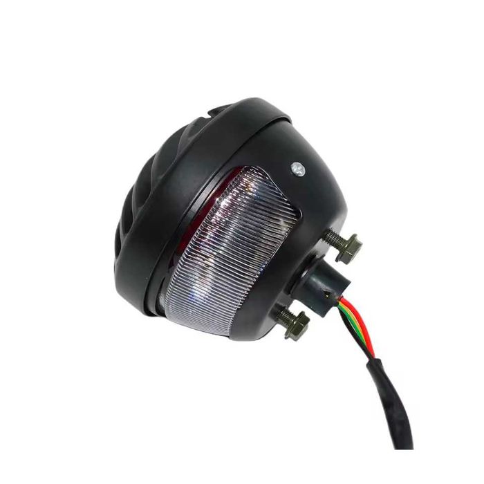 Farolim traseiro 12V suporte matrícula lateral - chopper bobber