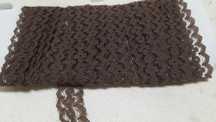 4,5 Mts. Renda cor castanho com 1,5  cm - Nova