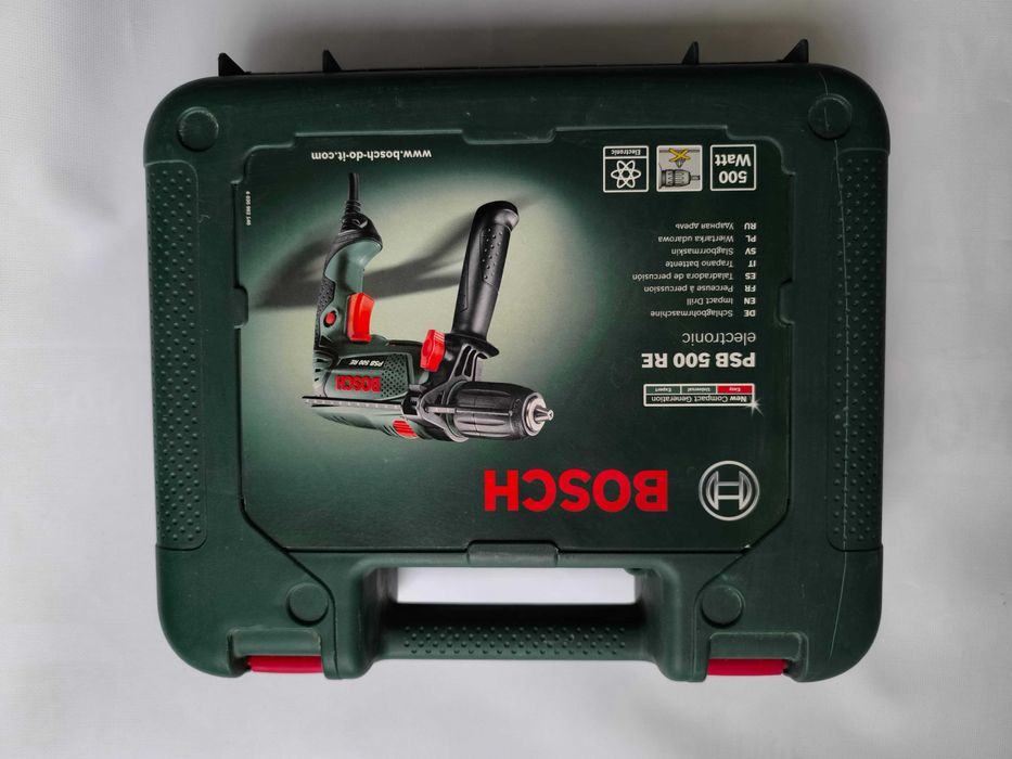Wiertarka udarowaBosch - PSB 500 RE –  500 W, NOWA, tylko 150 zł!”