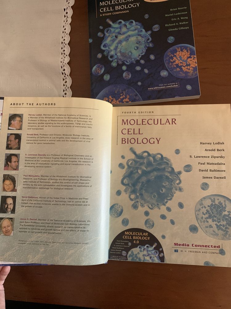 Molecular Cell Biology- livro de texto e livro de exercícios