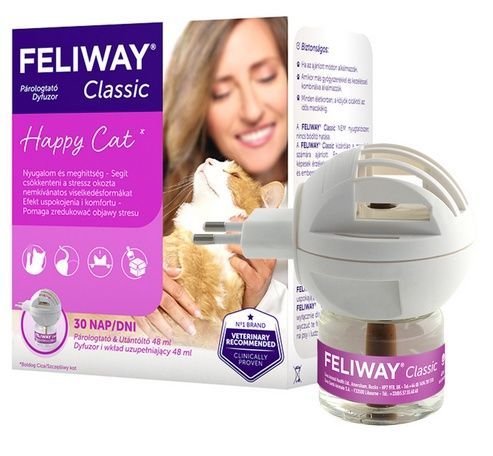 Uspokajające kocie feromony - Zestaw Startowy Feliway Dyfuzor + wkład