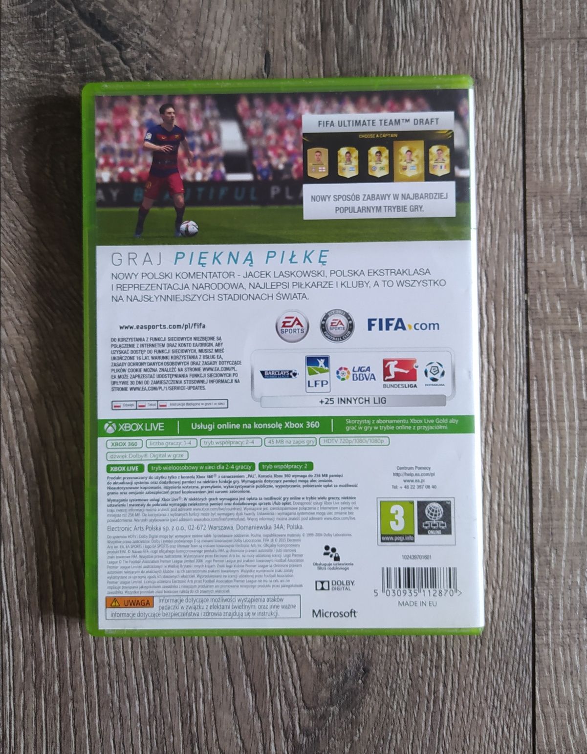 Gra Xbox 360 Fifa 16 PL Wysyłka w 24h