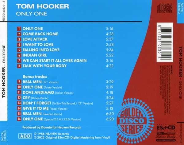 Tom Hooker - Only One (Limited Edition) (Album CD)