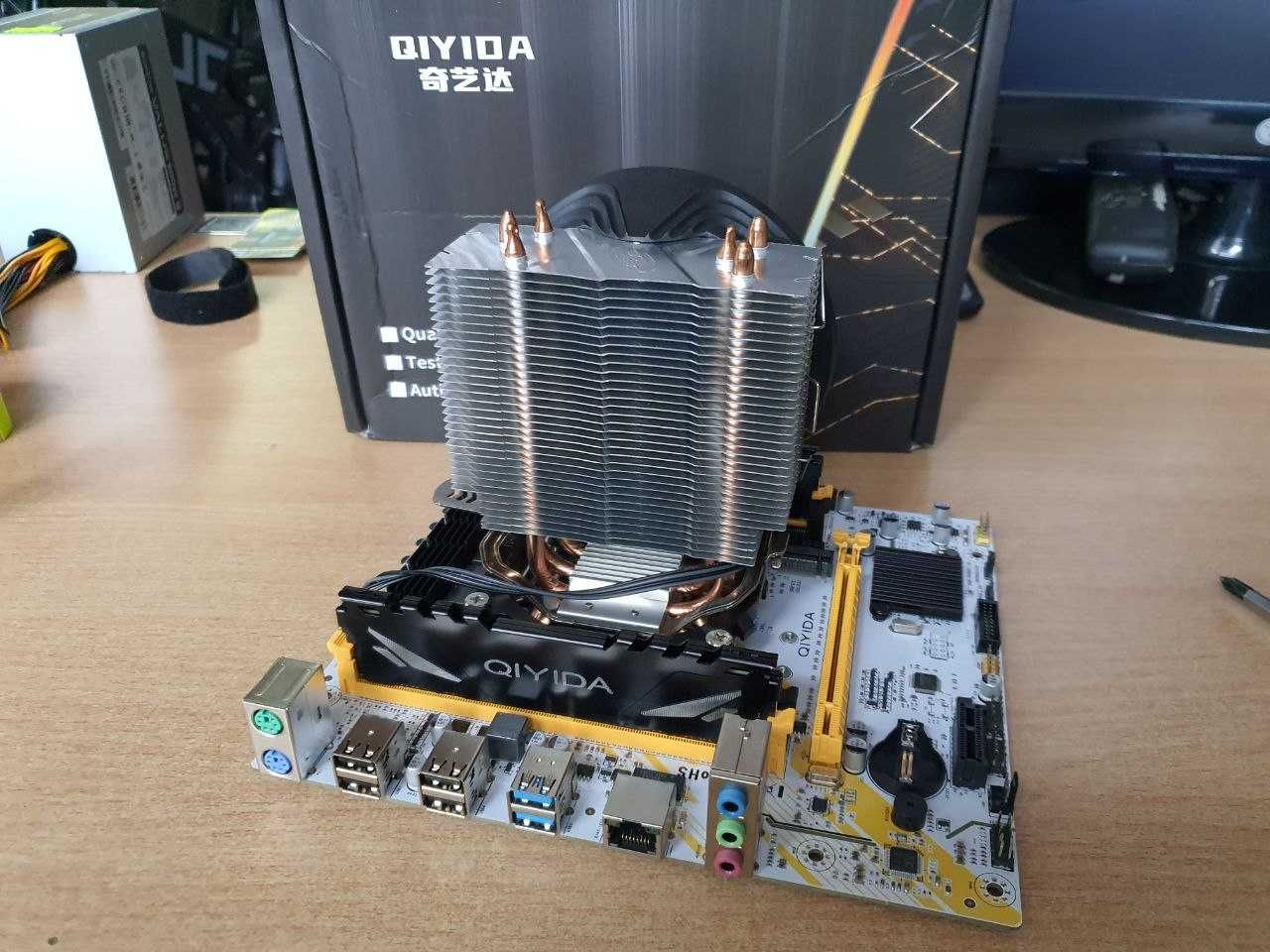 Матер плата s2011 Qiyida X99 с 24-х поточн Xeon E5-2650v4 и 16 Гб DDR4