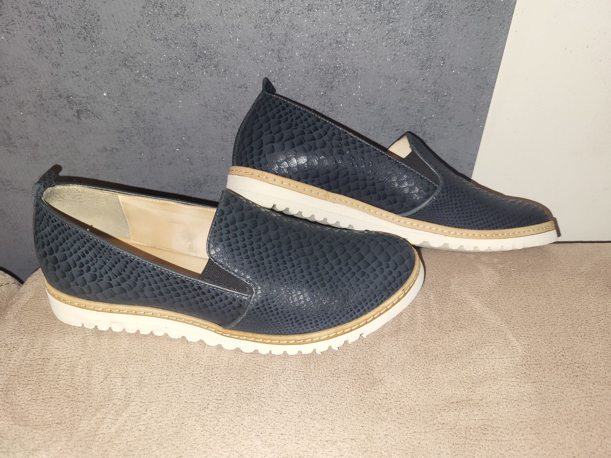 Skórzane Espadryle Lan-kars r. 38 Stan idealny