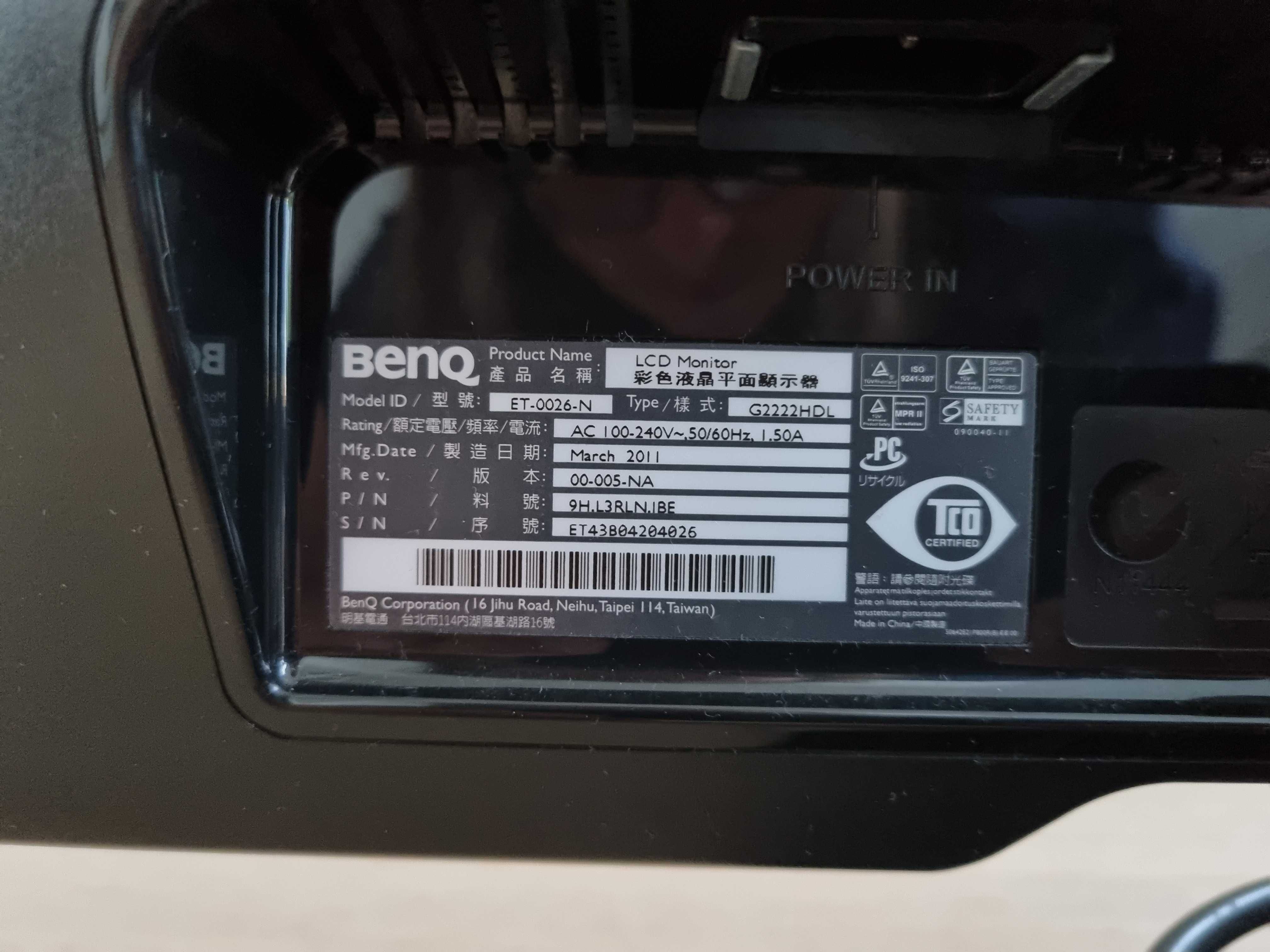 Monitor BenQ G2222HDL