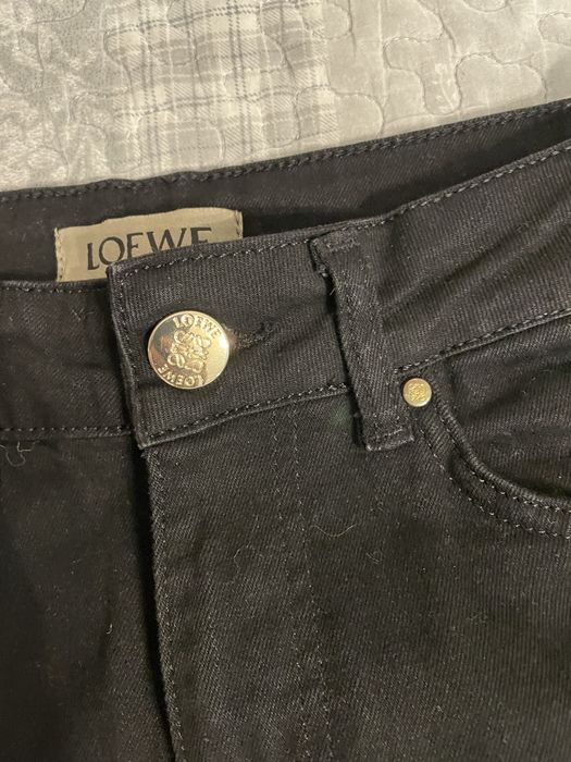 Jeansy czarne spidnie rurki skinny M Loewe