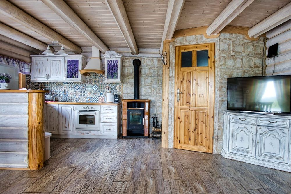 Domek Bieszczady Solina z balią.