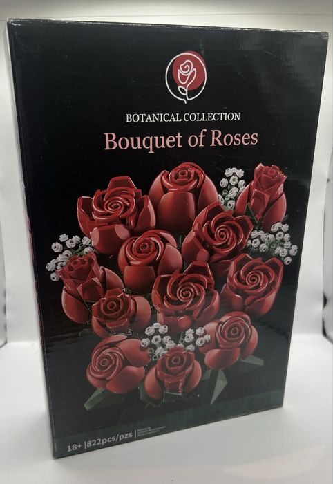 NOWY Zestaw Róż Klocki 822 elementów Prezent dla dziewczyny