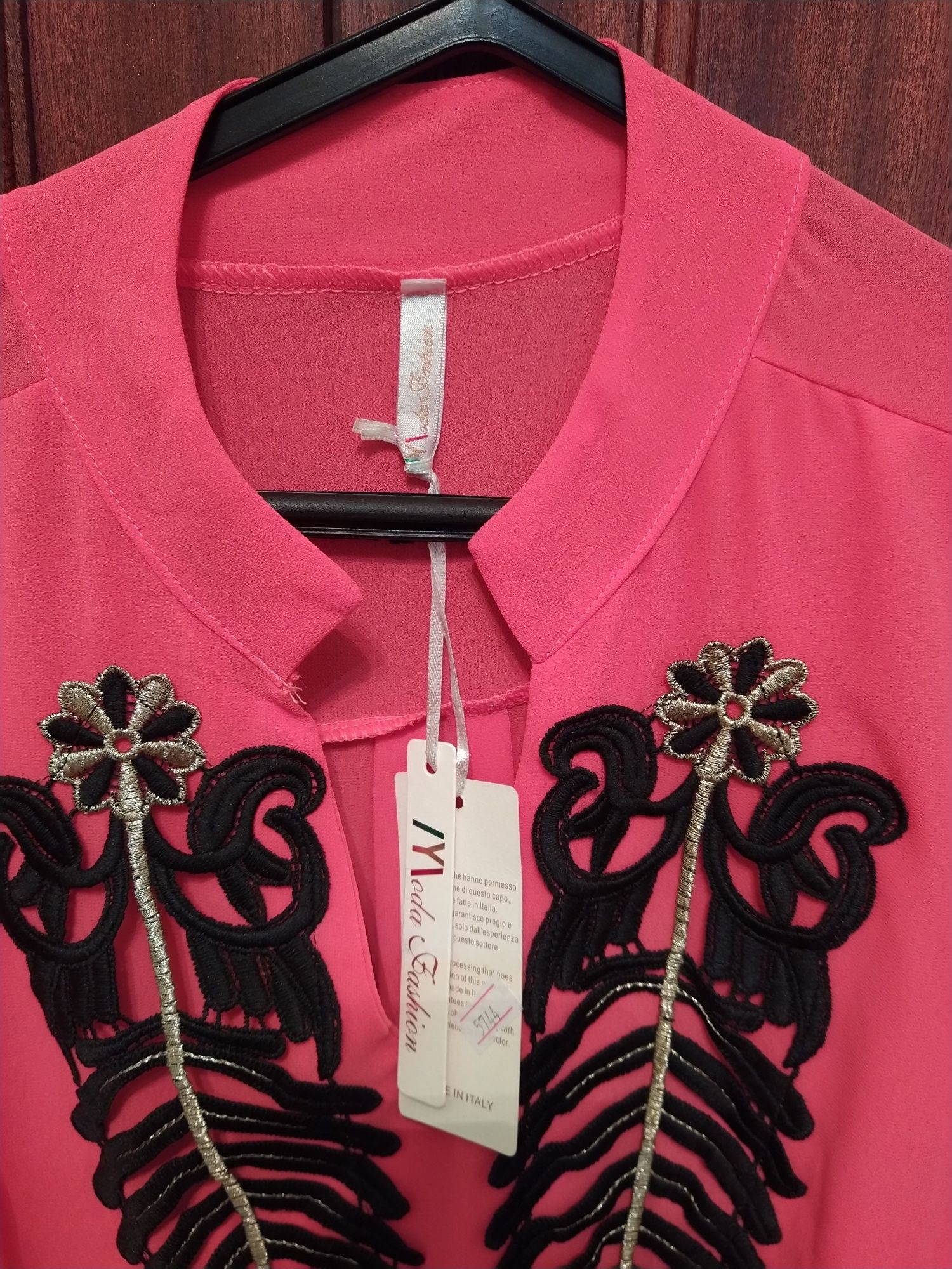 Blusa Rosa Velho (Nova)com Aplicação Tamanho XL
