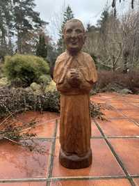 Papież Jan Paweł II wys. 48 cm z litego drewna