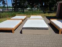 Łóżka sypialniane 160 x 2 sosnowe z materacem okazja transport gratis