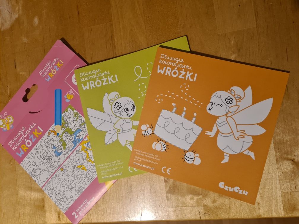 Kolorowanki Wróżki 2 książeczki Czu Czu