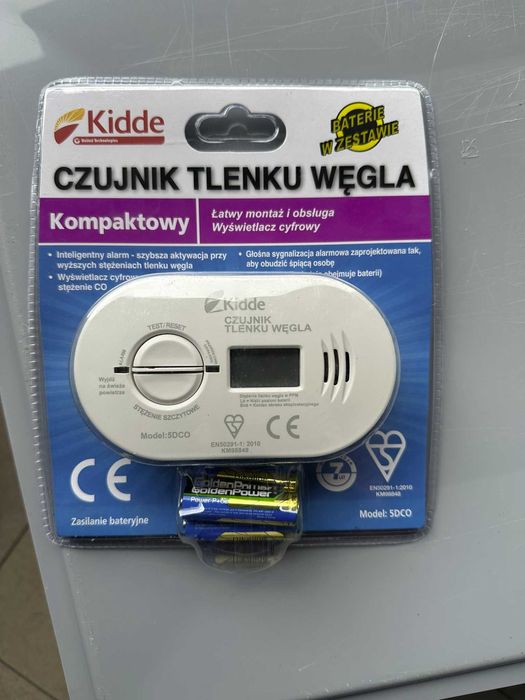 7 szt -Czujnik czadu (tlenku węgla) Kidde 5DCO – z wyświetlaczem LCD