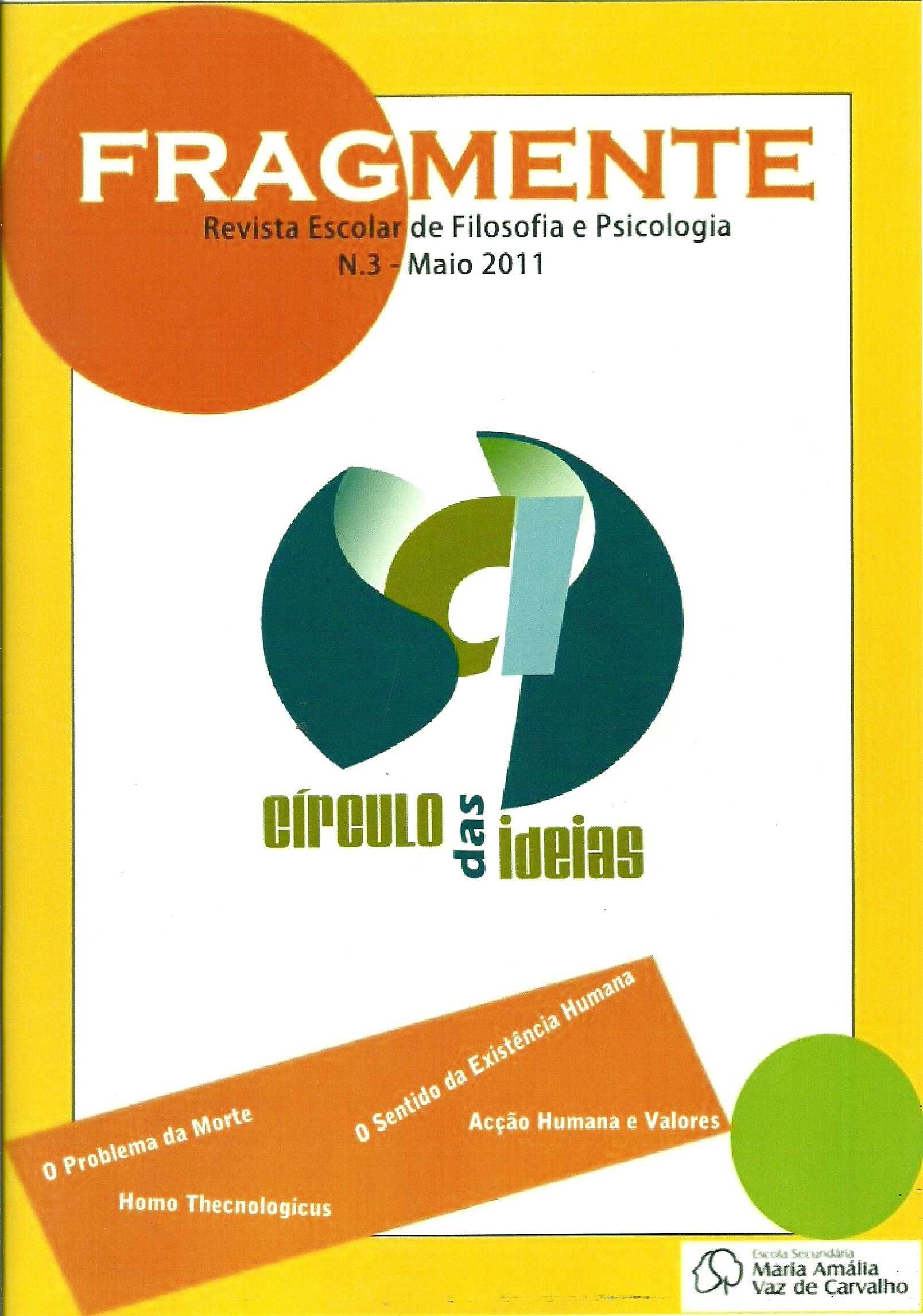 Fragmente, N.º 3 - Revista Escolar de Filosofia e Psicologia