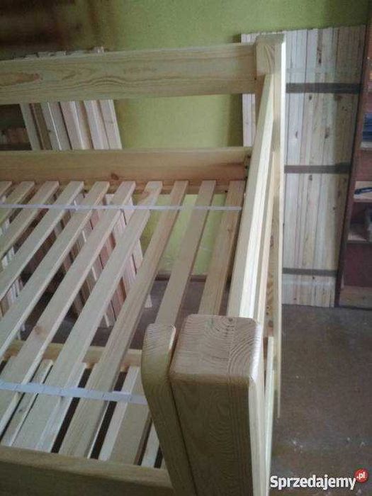 Nowe drewniane bardzo wytrzymałe piętrowe łóżko sosnowe