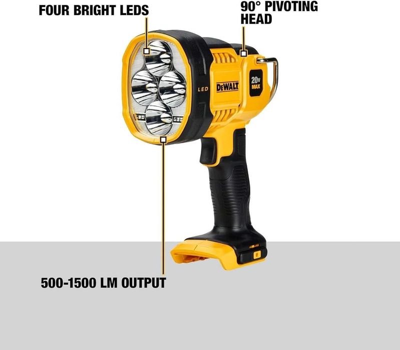 Фонарь аккумуляторный DeWALT DCL043 новый 2024год