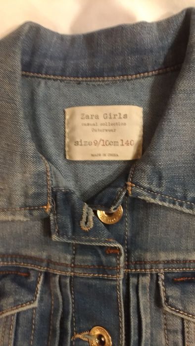 Bluza jeansowa dziewczęca. Zara.