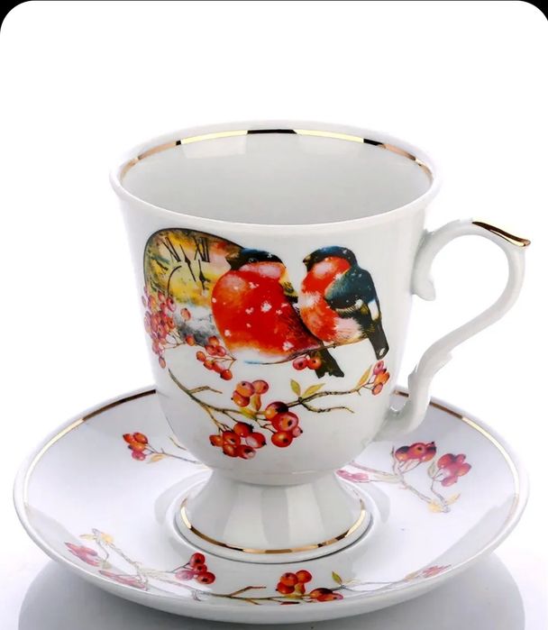 Чайное трио гигант Снегири Дулёво