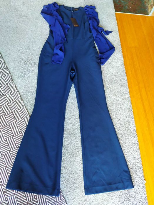 Macacão azul marinho da  marca Scripta